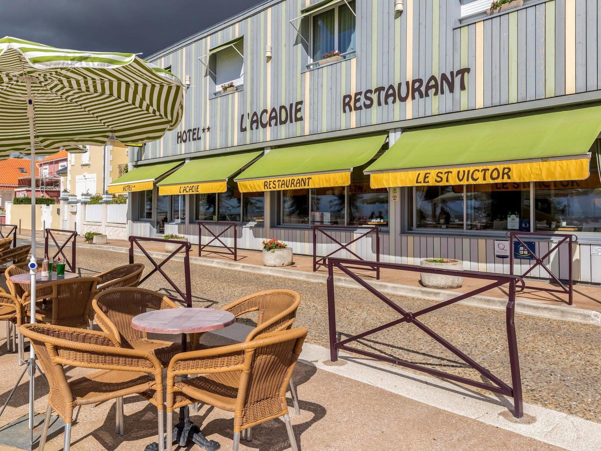 Acadie Saint Victor - Hotel Restaurant - Face Mer - Chatelaillon Plage Exterior foto